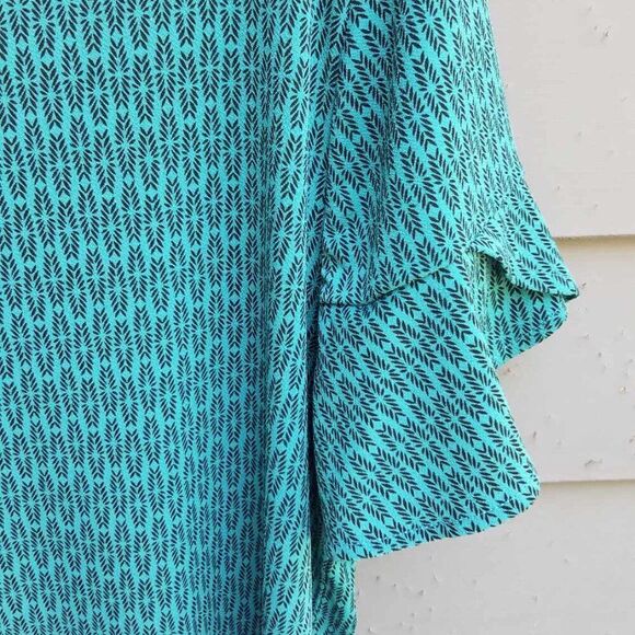 Worthington Green Black Short Sleeve Tee size Larage - Picture 2 of 10